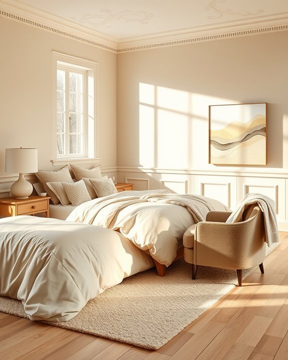 beige gradient wall techniques