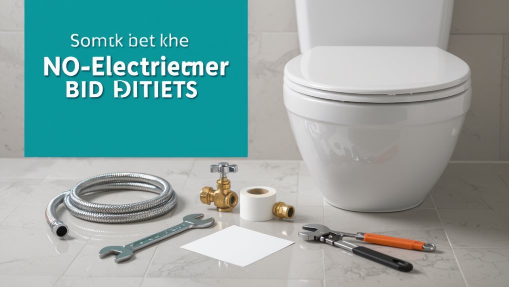 bidet installation connection points