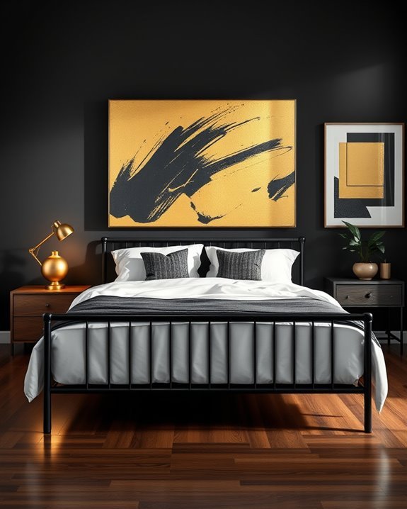 black and gold elegance
