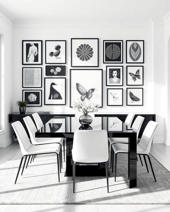 black and white elegance