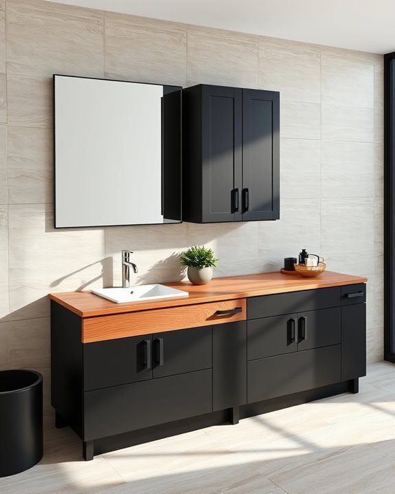 black and wood harmony