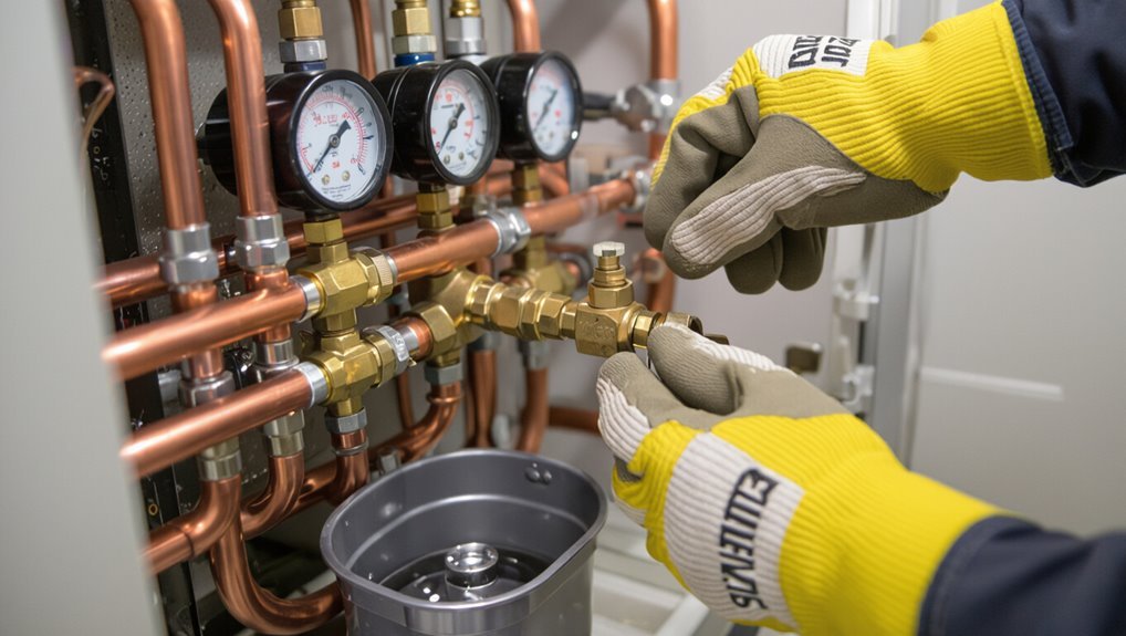 bleed radiant heat system