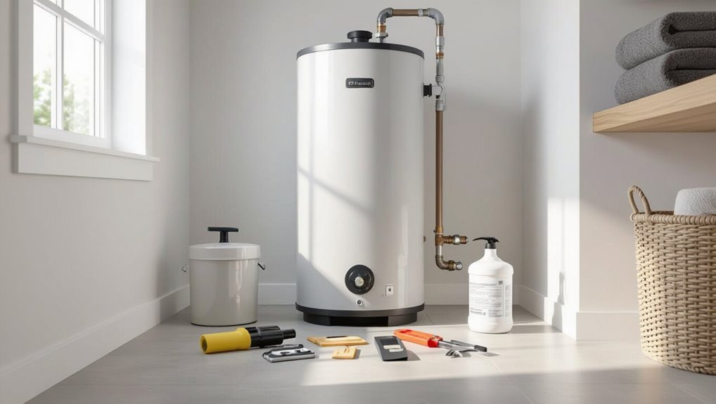 bleeding hot water heater