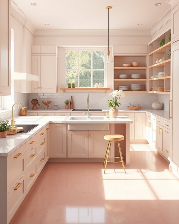blush pink flooring options