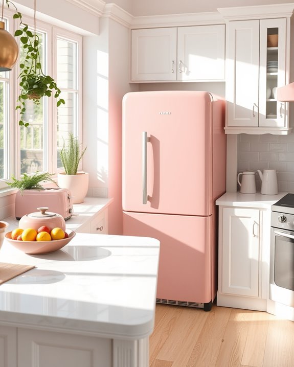 blush pink kitchen transformation