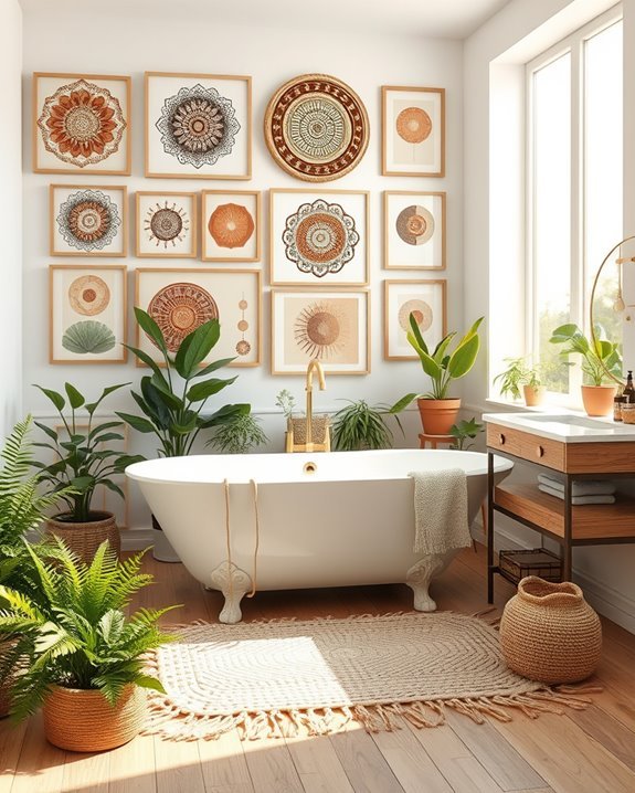 bohemian bathroom transformation ideas