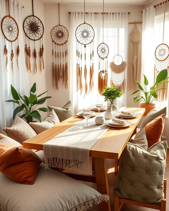 bohemian dining room decor