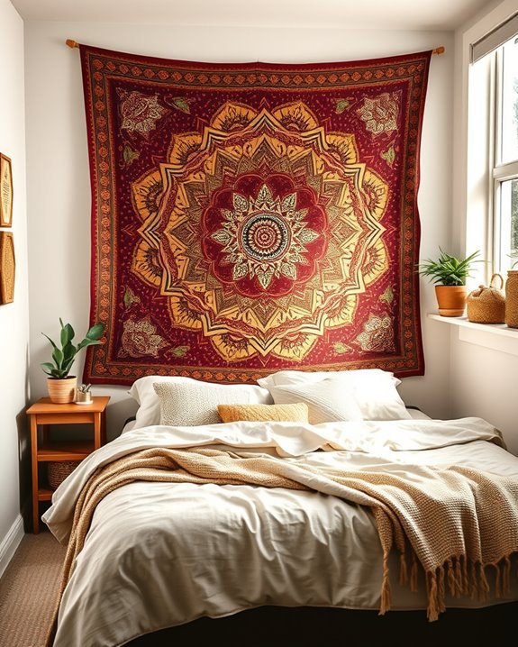bohemian tapestry for ambiance