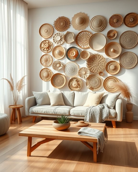 bohemian woven wall decor