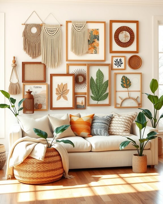 boho gallery wall decor