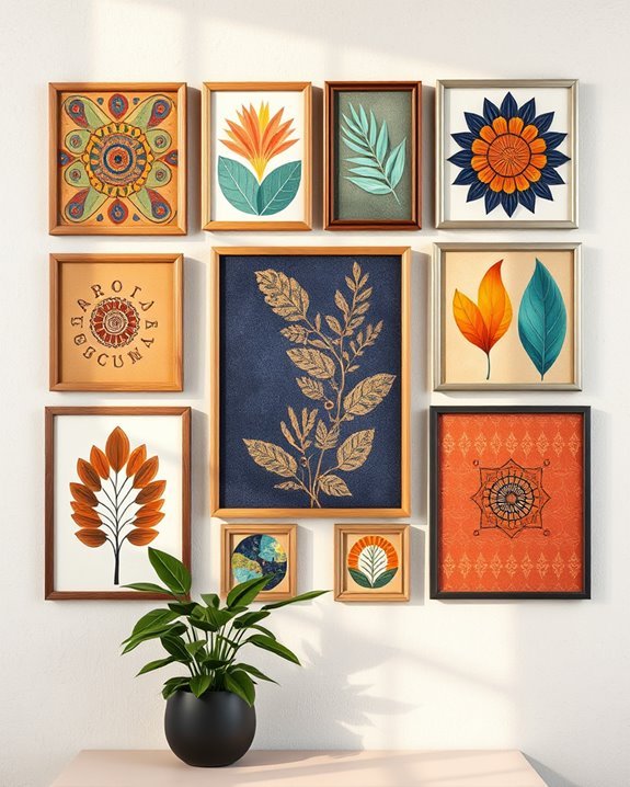boho gallery wall inspiration