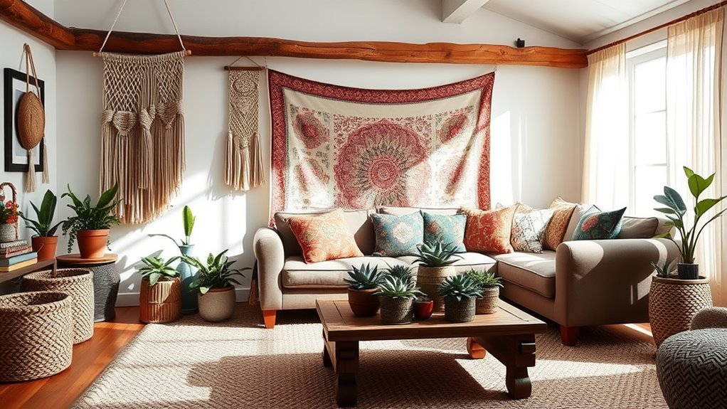 boho inspired interior design ideas