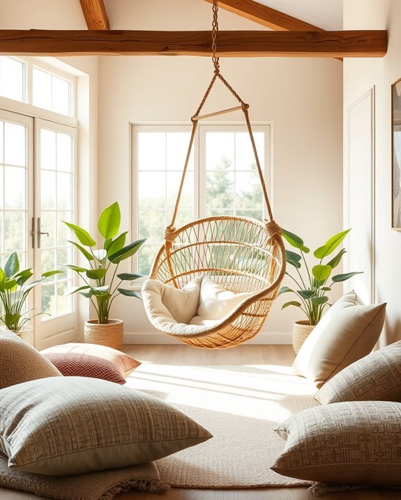 boho style hanging chair