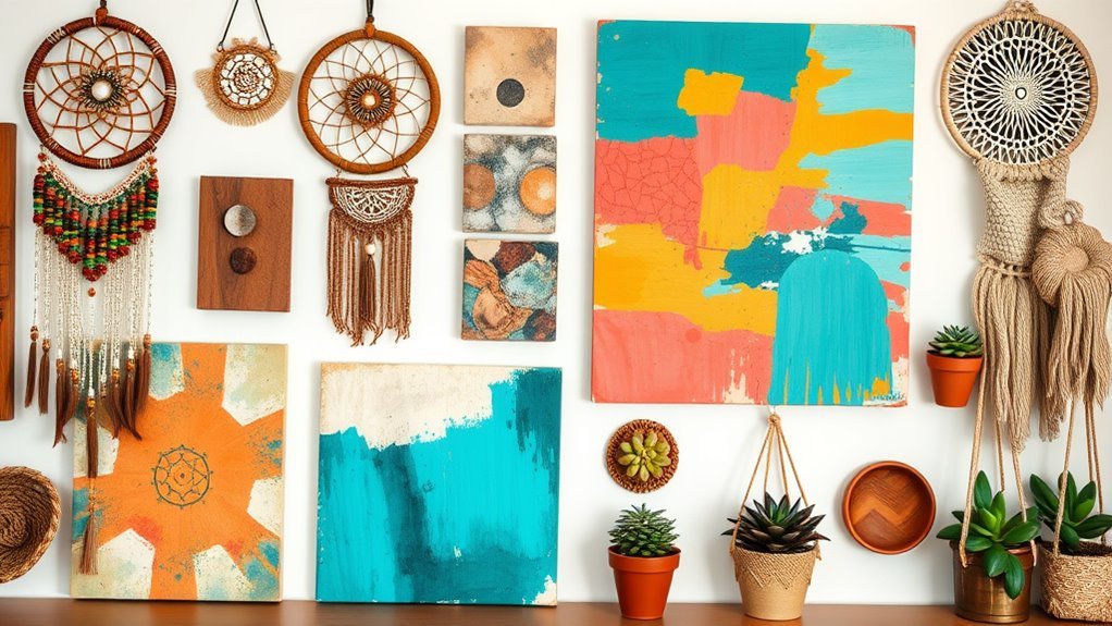 boho wall art inspiration