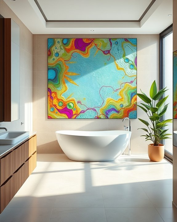 bold artistic glass statement