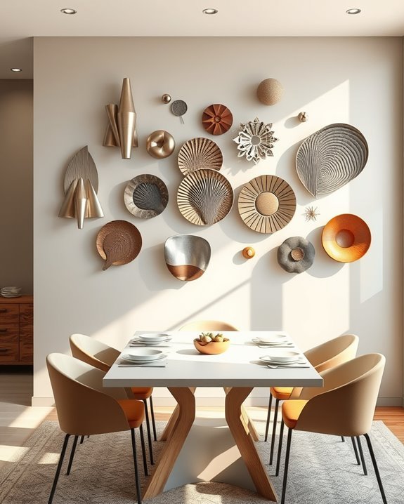 bold artistic wall sculptures