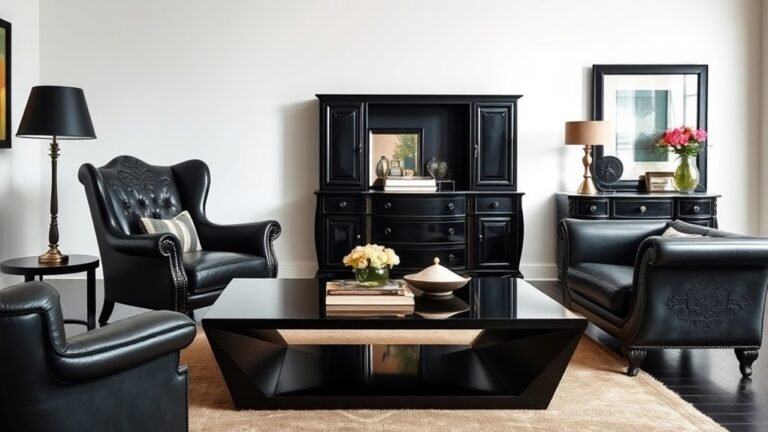 bold black furniture ideas