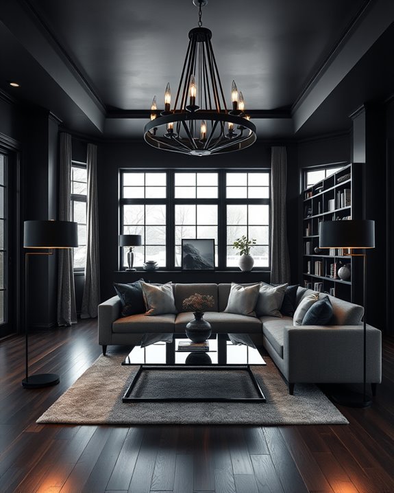 bold black lighting elegance