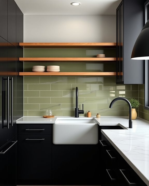 bold black vibrant olive