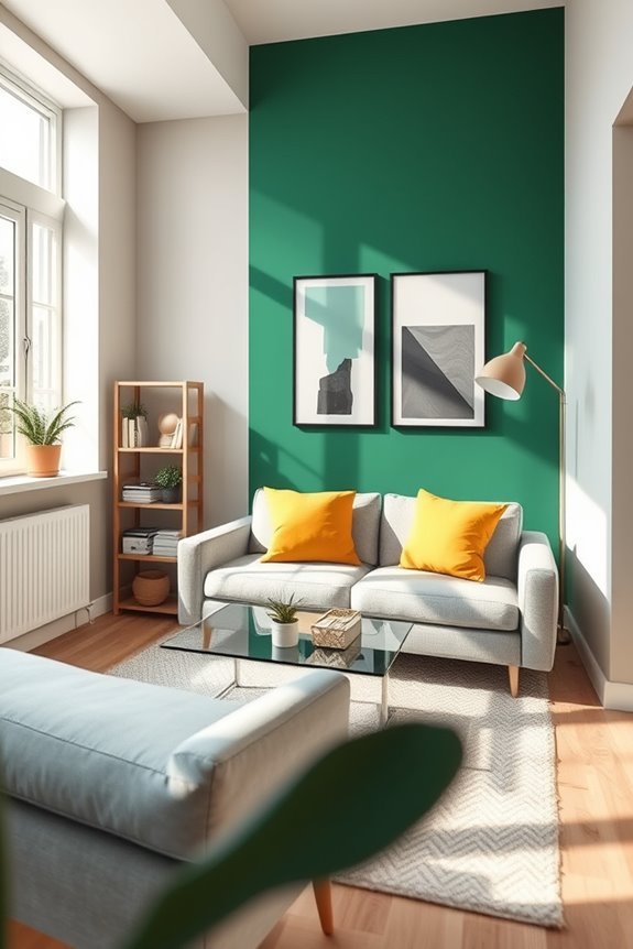 bold color accent walls