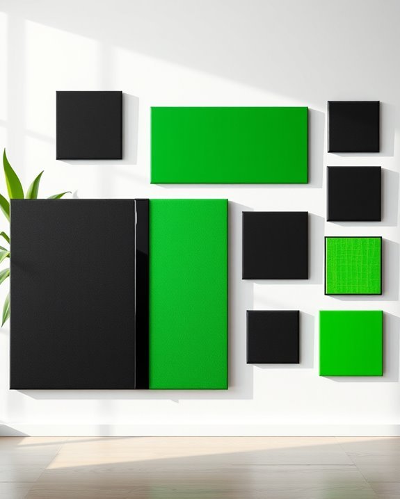 bold color blocked art techniques