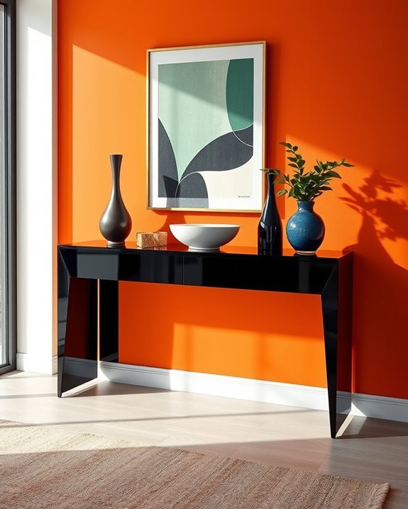 bold colors enhance black console