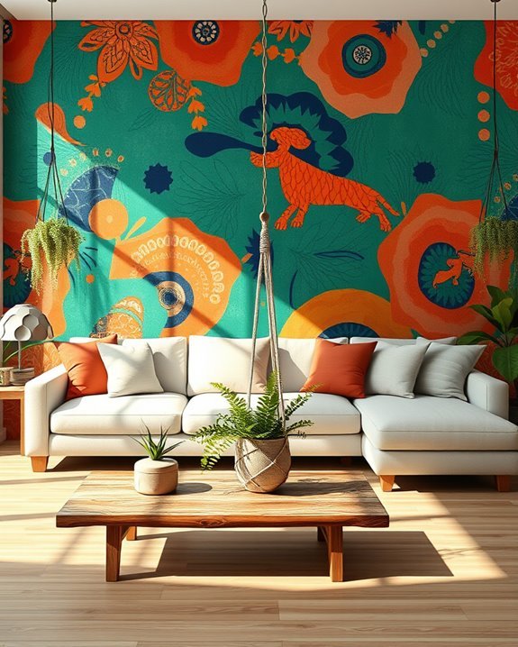 bold colors vibrant focal point