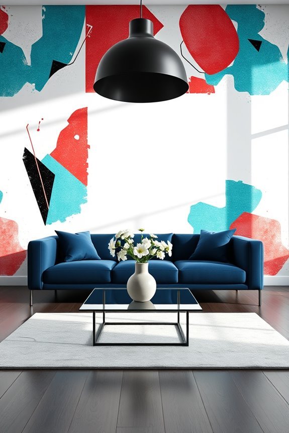 bold contrasts enhance interiors