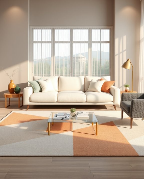bold cream color blocking