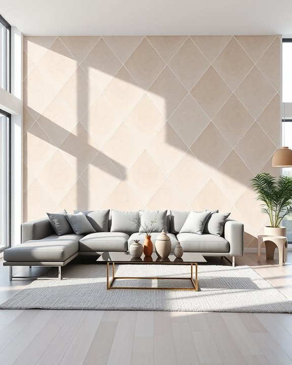 bold diamond wall designs