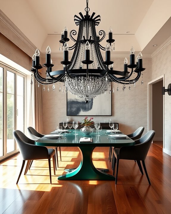 bold dining with modern elegance