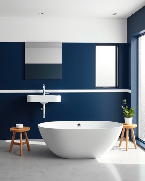 bold dynamic bathroom design
