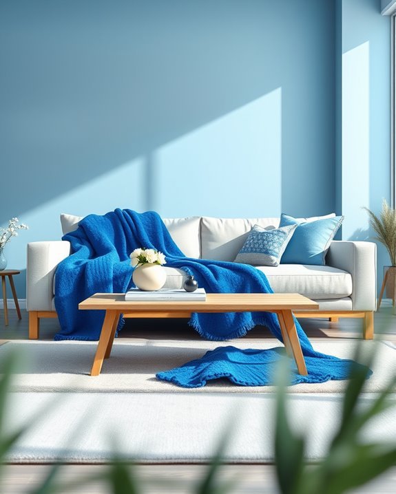 bold electric blue comfort