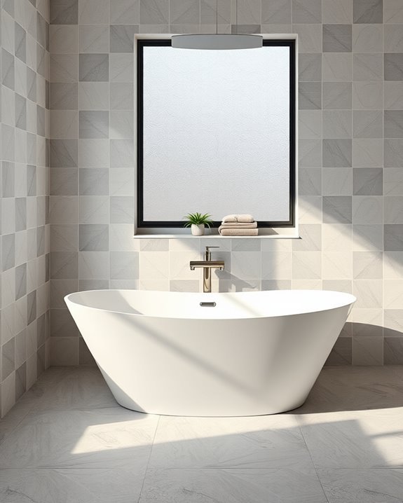 bold geometric bathroom designs