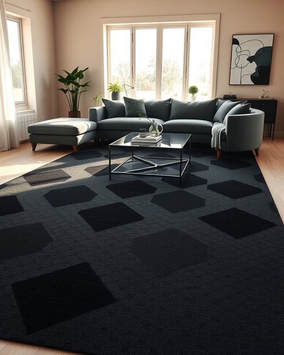 bold geometric patterns enhance