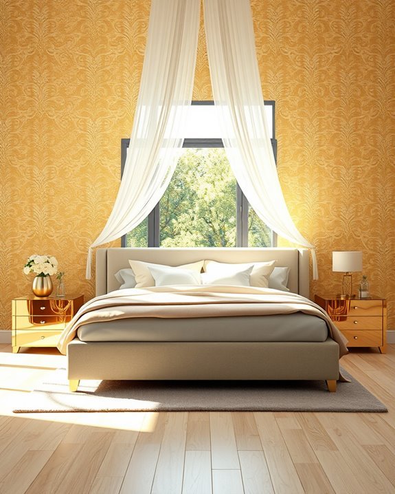 bold gold textured elegance