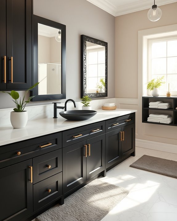 bold hardware enhances aesthetics