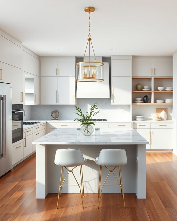 bold lighting enhances kitchens