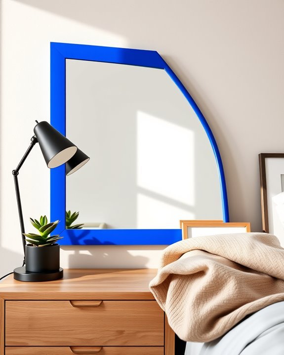 bold mirrors enhance decor