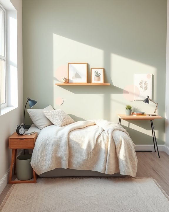 bold painted accent wall