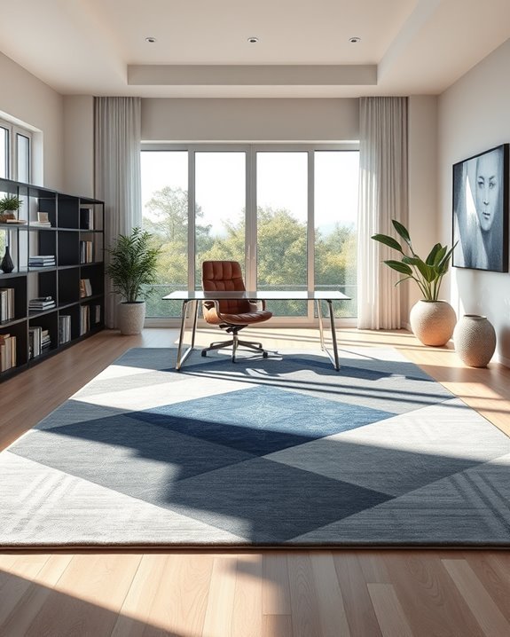 bold statement rugs enhance spaces