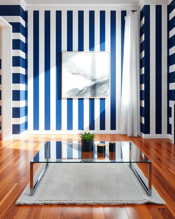 bold striped wall designs