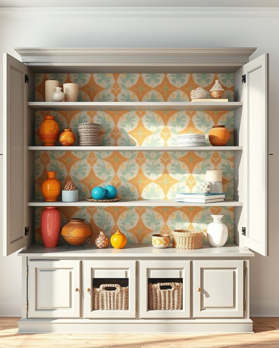 bold wallpaper transforms hutch