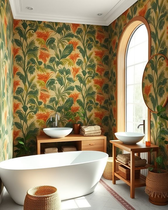 bold wallpaper transforms spaces