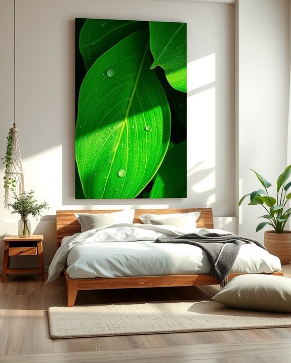 botanical prints enhance decor