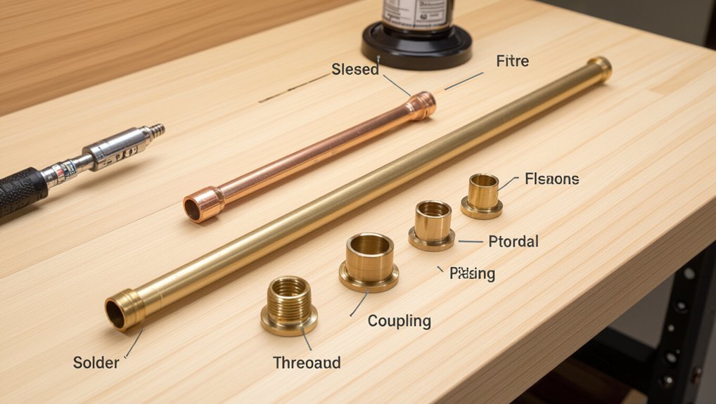 brass pipe attachment methods