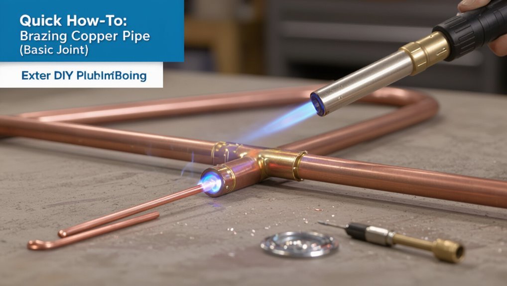 brazing copper pipe joints