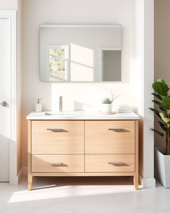 bright airy bathroom design