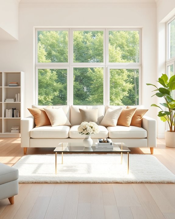 bright airy cream decor