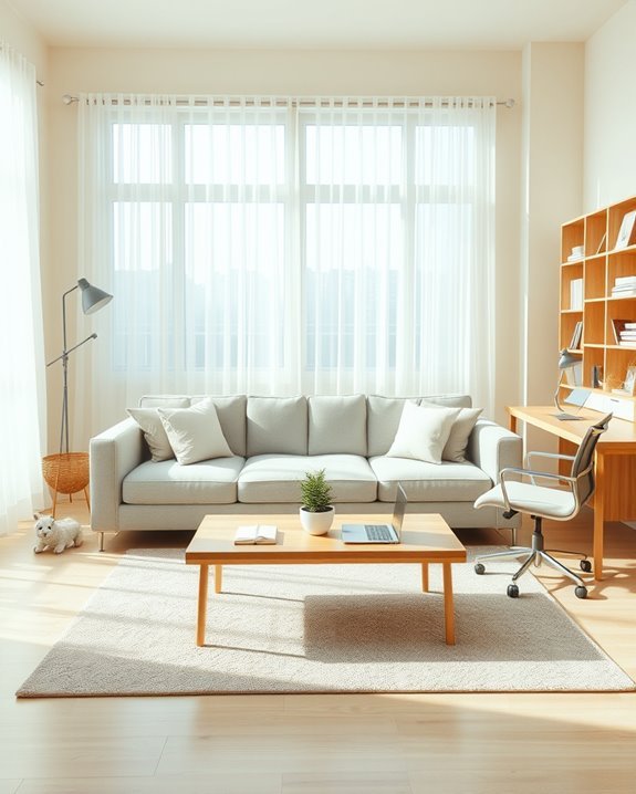 bright airy office retreat